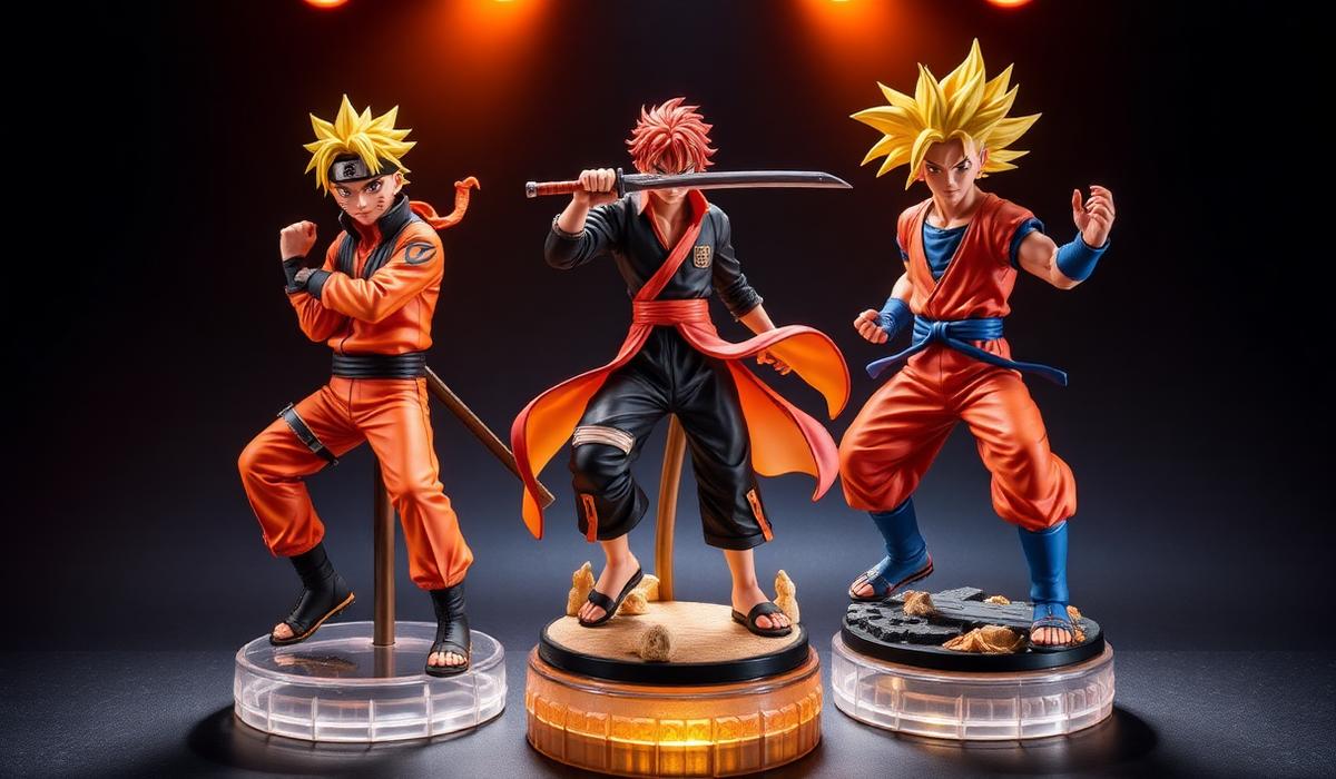 Action figures oficiais de Naruto, Bleach e Dragon Ball Z